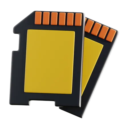 Memory Card  3D Icon