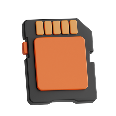 Memory Card  3D Icon