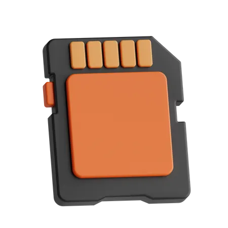 Memory Card  3D Icon