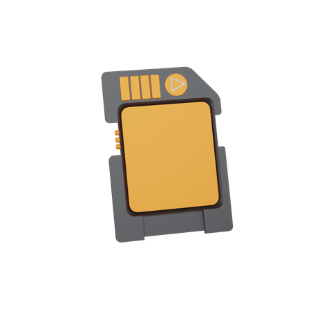 Memory Card  3D Icon