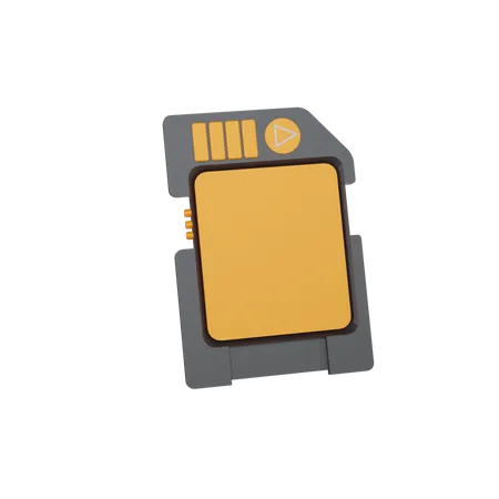 Memory Card  3D Icon