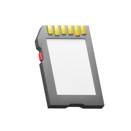 Memory Card  3D Icon