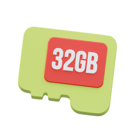 Memory Card  3D Icon