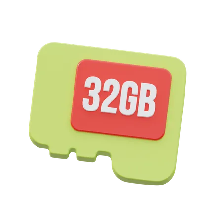 Memory Card  3D Icon