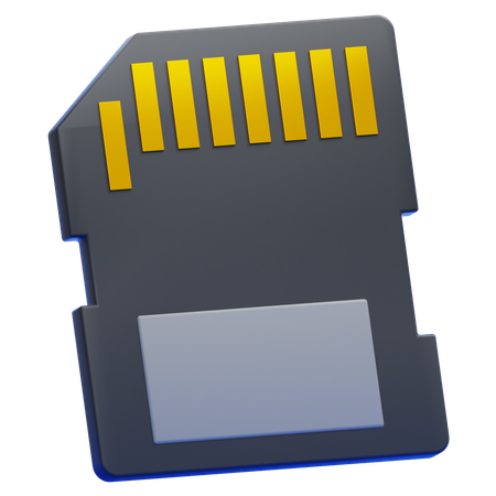 Memory Card  3D Icon