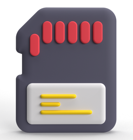 Memory Card  3D Icon