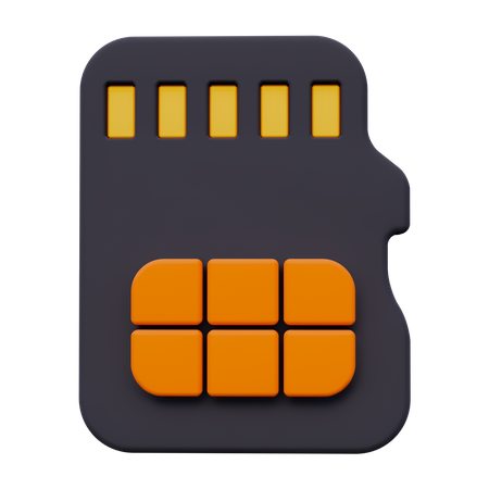 Memory Card  3D Icon