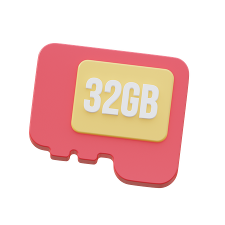 Memory Card  3D Icon