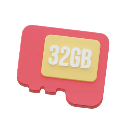 Memory Card  3D Icon