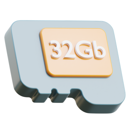 Memory Card  3D Icon