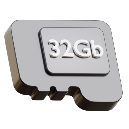 Memory Card  3D Icon