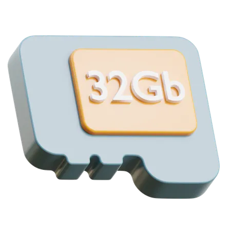 Memory Card  3D Icon