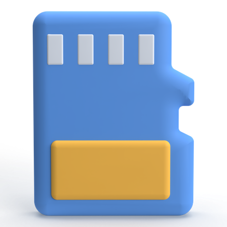 Memory Card  3D Icon