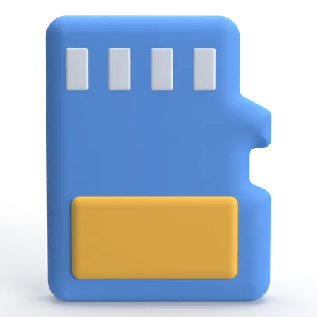 Memory Card  3D Icon