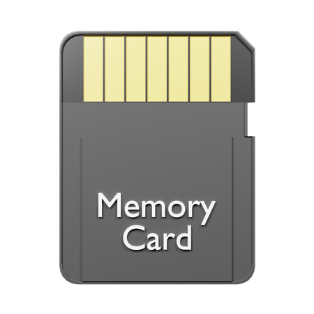 Memory Card  3D Icon