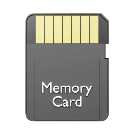 Memory Card  3D Icon