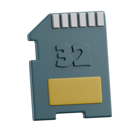 Memory Card  3D Icon