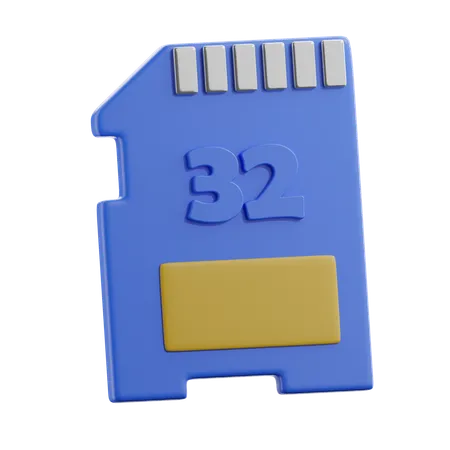 Memory Card  3D Icon