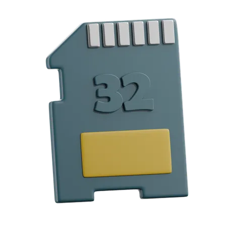 Memory Card  3D Icon