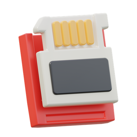 Memory Card  3D Icon