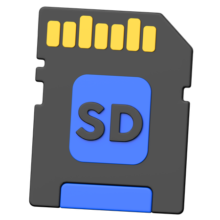 Memory Card  3D Icon