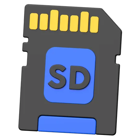 Memory Card  3D Icon