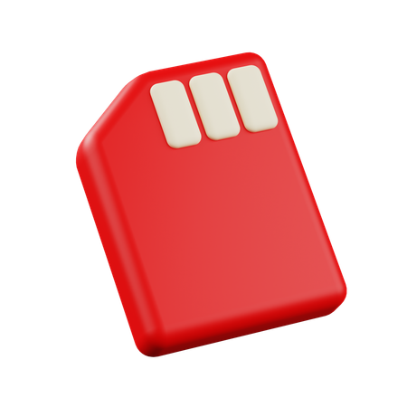 Memory Card  3D Icon