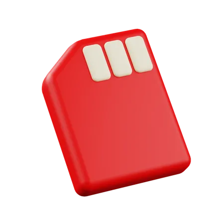 Memory Card  3D Icon