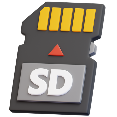 Memory Card  3D Icon