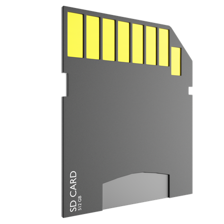 Memory Card  3D Icon