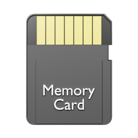 Memory Card  3D Icon
