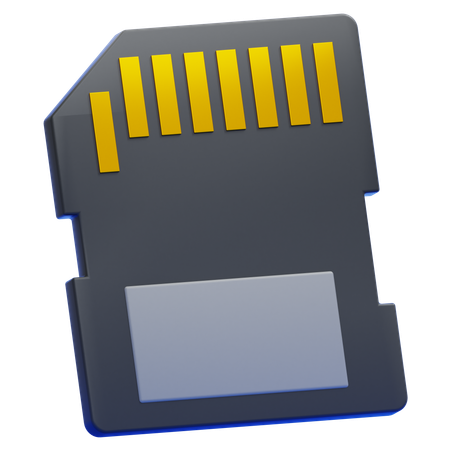 Memory Card  3D Icon