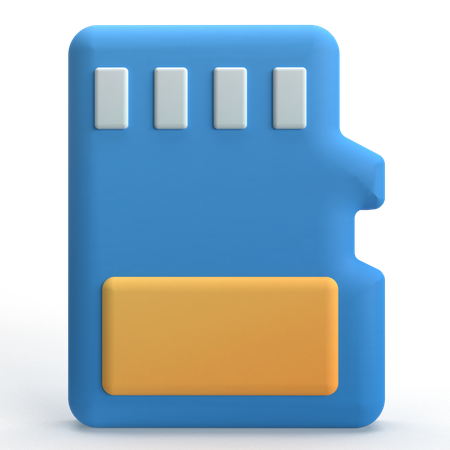 Memory Card  3D Icon