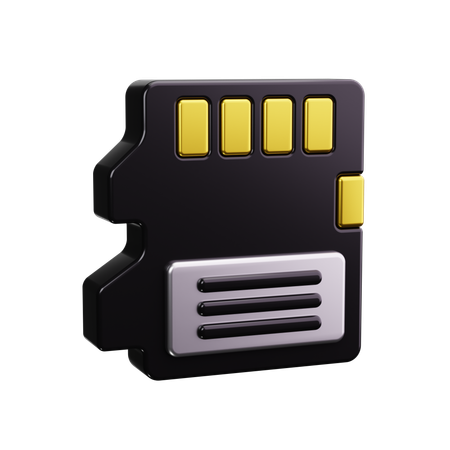 Memory card  3D Icon