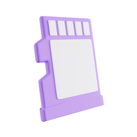 Memory Card  3D Icon