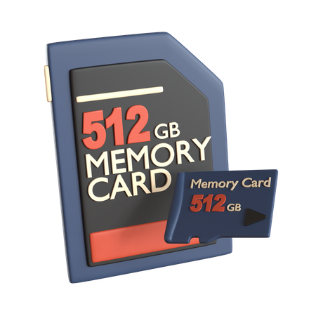 Memory Card  3D Icon
