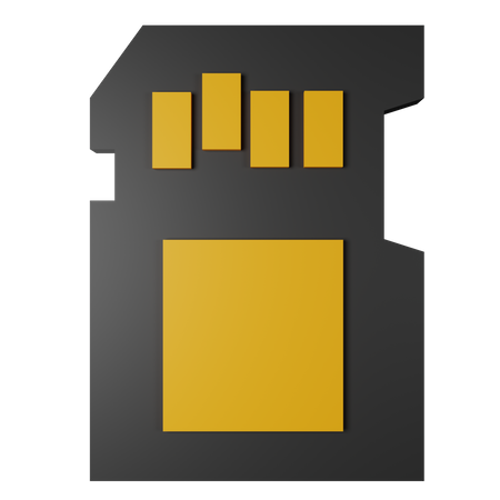 Memory Card  3D Icon