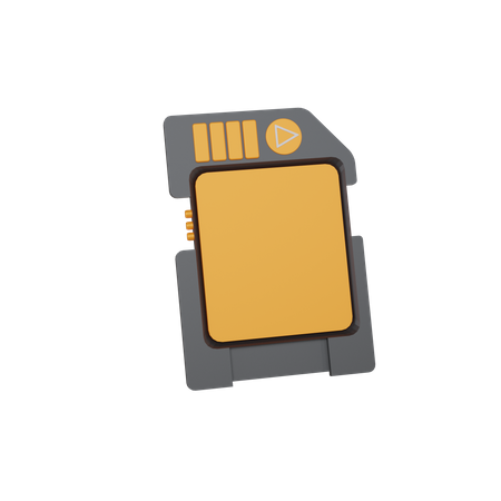 Memory Card  3D Icon