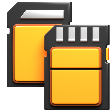 Memory Card  3D Icon