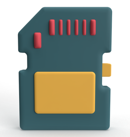 Memory Card  3D Icon