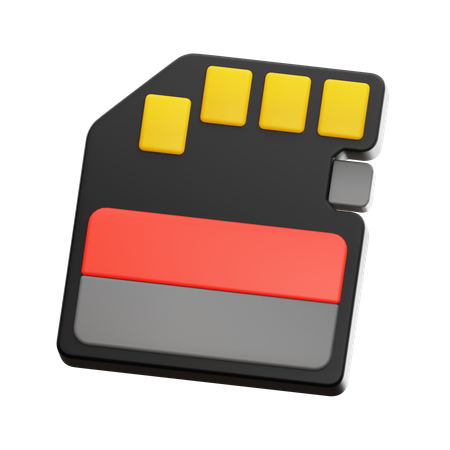 Memory Card  3D Icon
