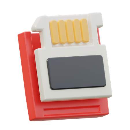 Memory Card  3D Icon