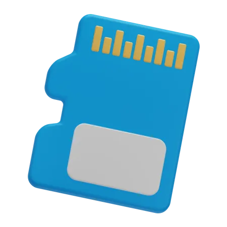 Memory Card 3 D Data Storage 3D Icon