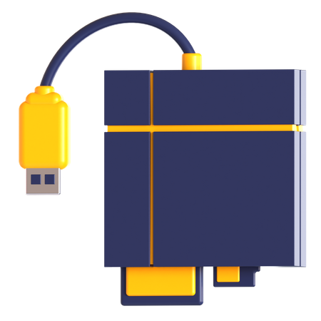 Memory Card Reader  3D Icon