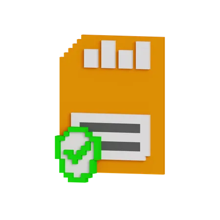 Memory Card Security  3D Icon