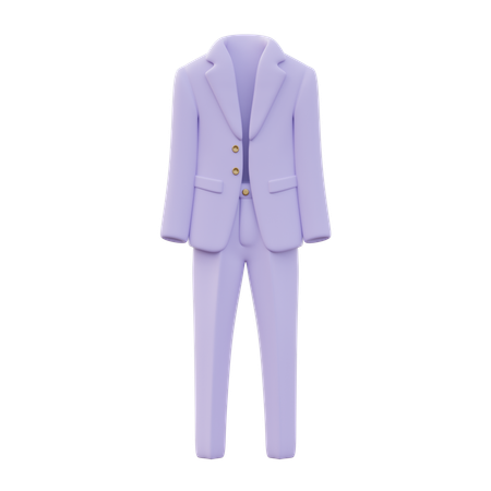 Men Business Suit  3D Icon