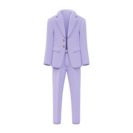 Men Business Suit  3D Icon