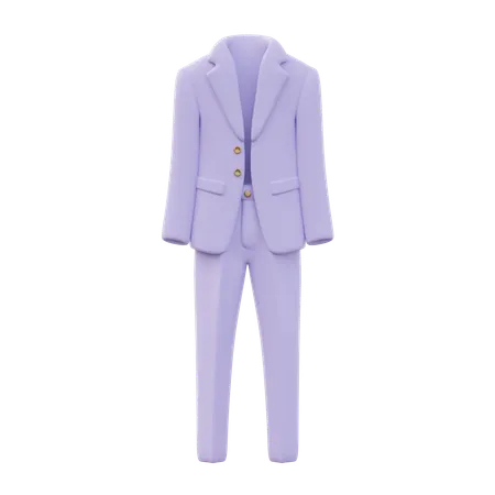 Men Business Suit  3D Icon