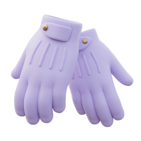 Men Gloves  3D Icon