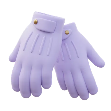 Men Gloves  3D Icon